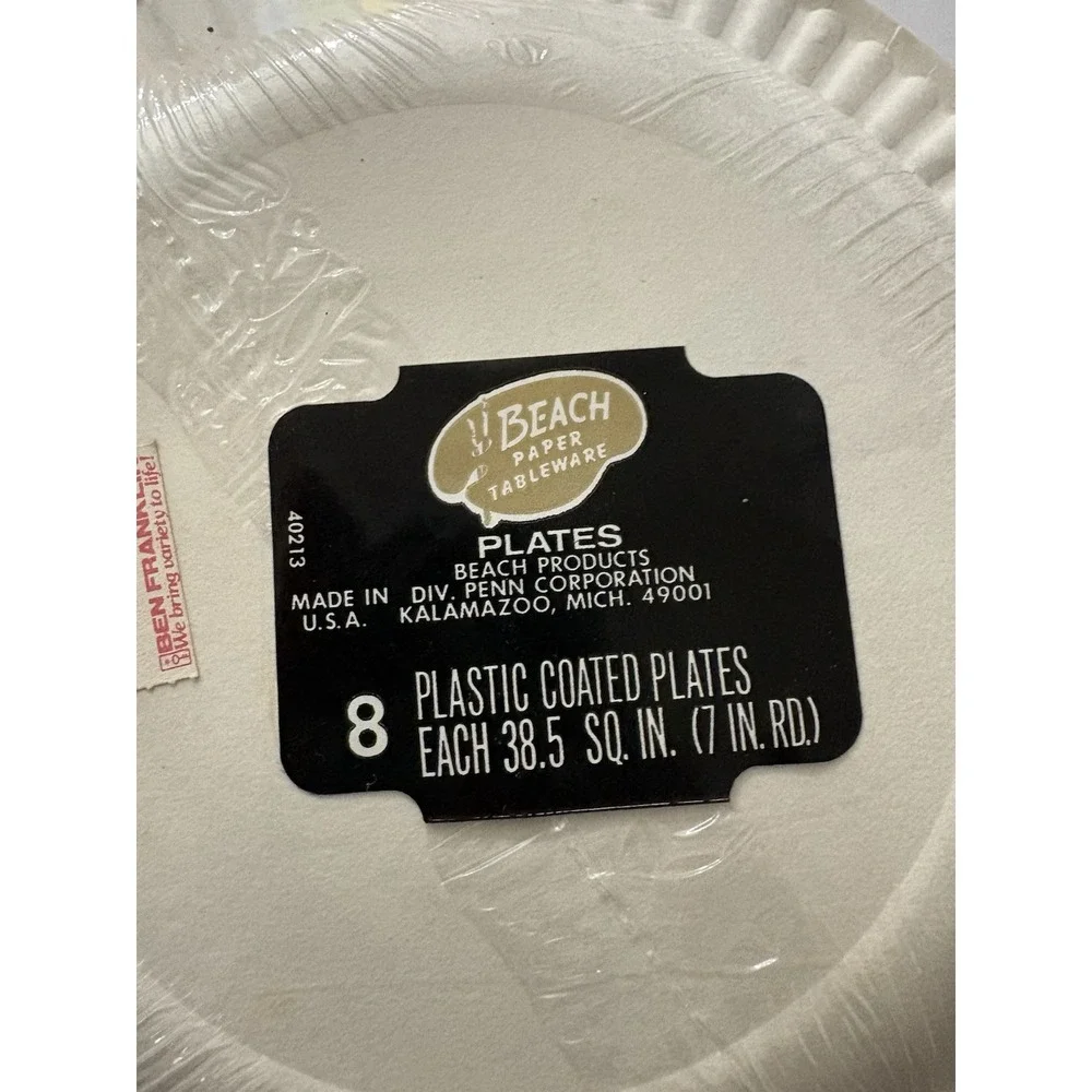 Mickey Huey Dewey Louie Birthday Paper Plates Walt Disney‎ Productions Vintage